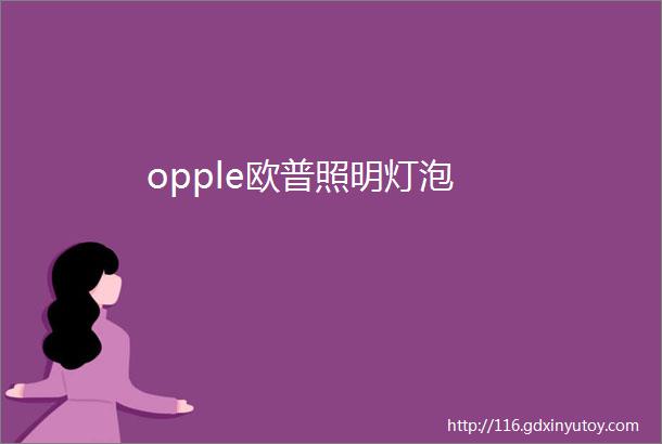 opple欧普照明灯泡