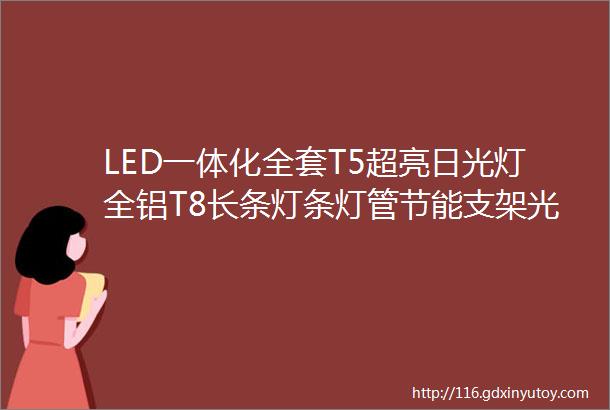 LED一体化全套T5超亮日光灯全铝T8长条灯条灯管节能支架光管12米